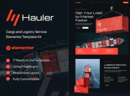 Hauler – Cargo and Logistic Elementor Template Kit