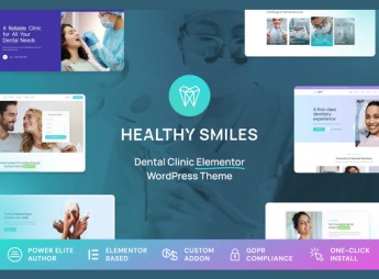 Healthy Smiles – Dental WordPress Theme