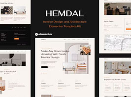 Hemdal – Interior Design & Architecture Elementor Template Kit