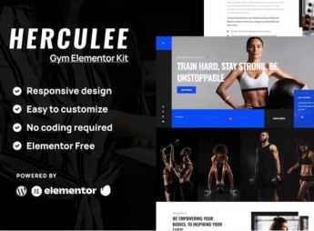 Herculee – Fitness & Gym Elementor Template Kit