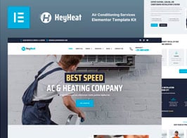 HeyHeat – Air Conditioning Services Elementor Template Kit