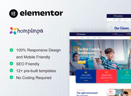 Hompimpa – Kindergarten & Child Care Elementor Template Kit