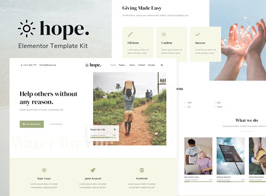 Hope – Non-Profit Elementor Template Kit