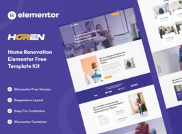 Horen – Home Renovation Services Elementor Template Kit