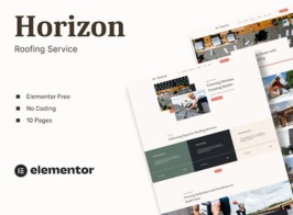 Horizon – Roofing Service Elementor Template Kit