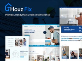 HouzFix – Plumber, Handyman Services WordPress Theme