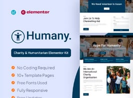 Humany – Charity Elementor Pro Template Kit