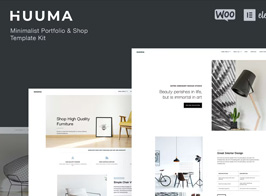 Huuma – Minimal Shop Elementor Template Kit