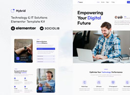 Hybrid – Technology & It Solutions Elementor Template Kit