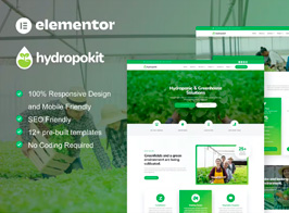 Hydropokit – Hydroponic & Agriculture Elementor Template Kit