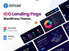 Cryptlight – ICO NFT Landing Page WordPress Theme
