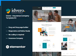 Idvero – Insurance Company Elementor Template Kit