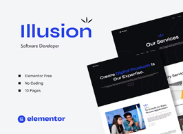 Illusion – Software Developer Elementor Template Kits