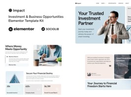 Impact – Investment & Business Opportunities Elementor Template Kit