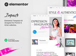Impasto – Painter & Artist Elementor Template Kit