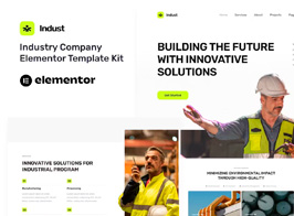 Indust – Industry & Factory Elementor Template Kit
