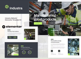 Industra – Industry & Manufacturing Elementor Template Kit