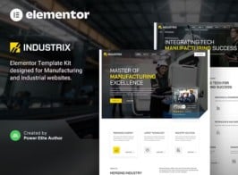 Industrix – Manufacturing & Industrial Elementor Template Kit