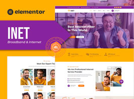 Inet – Broadband & Internet Service Provider Elementor Pro Template Kit