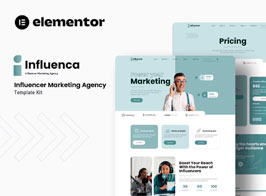 Influenca – Influencer Marketing Agency Elementor Template Kit