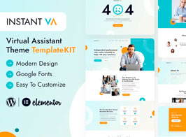 Instant VA – Virtual Assistant Elementor Template Kit
