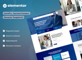 InsurePro – Insurance Company Elementor Template Kit