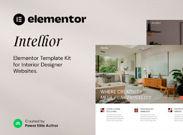 Intellior – Interior Designer & Architect Elementor Template Kit