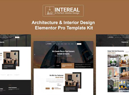 Intereal – Architecture & Interior Design Elementor Pro Template Kit