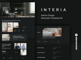 Interia – Interior Design Elementor Template Kit