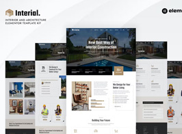 Interial – Interior & Architecture Elementor Template Kit