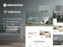 Interiora – Architecture & Interior Design Service Elementor Pro Template Kit