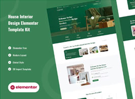 Intre – House Interior Design Service Elementor Template Kit