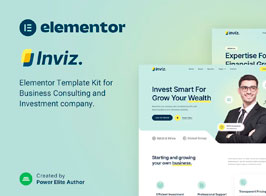 Inviz – Business Consulting & Investment Elementor Template Kit