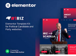 Iriz – Political Candidate & Party Elementor Template Kit