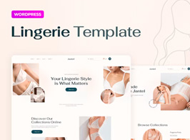 Jantel — Lingerie Shop Elementor Template Kit