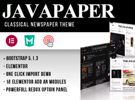 Javapaper – Classic Newspaper Theme