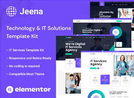 Jeena – Technology & IT Solutions Elementor Template Kit