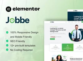 Jobbe – Job Listing & Recruitment Agency Elementor Template Kit