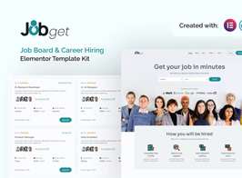Jobget Job Board & Career Hiring Elementor Template Kit