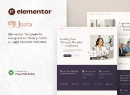 Juzia – Notary Public & Legal Services Elementor Template Kit