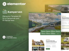 Kamperven – Campervan & RV Rental Elementor Template Kit