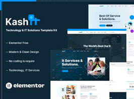 Kashit – Technology & IT Solutions Elementor Template Kit