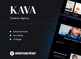 Kava – Creative Agency Elementor Template Kits