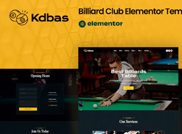 Kdbas – Billiard Club Elementor Template Kit