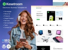Kesetroom – Electro Webstore Elementor Template Kit