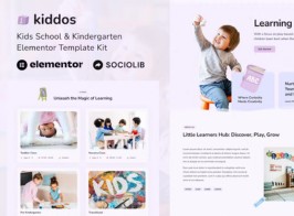 Kiddos – School Kindergarten Elementor Template Kit
