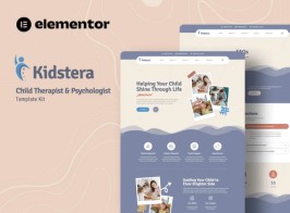 Kidstera – Child Therapist & Psychologist Elementor Template Kit