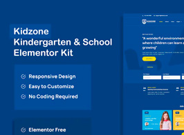 Kidzone – Kindergarten & School Elementor Template Kit