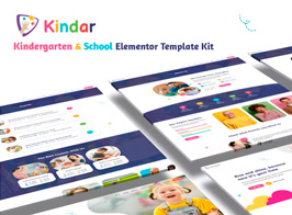 Kindar – Kindergarten & School Elementor Template Kit