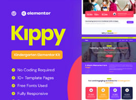 Kippy – Kindergarten Elementor Pro Template Kit
